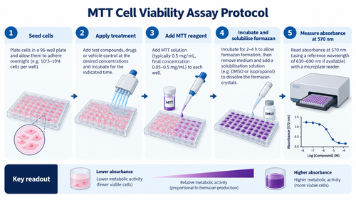MTT cell viability assay protocol workflow