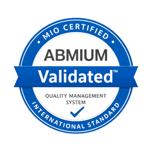ABMIUM Validated circle badge