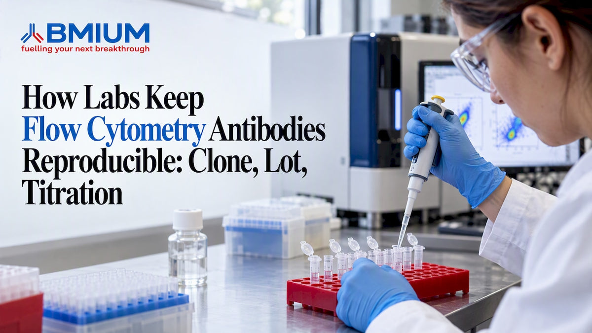 Scientist performing antibody titration at laboratory bench