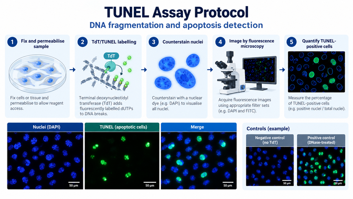 TUNEL assay protocol workflow