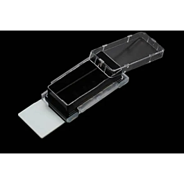 Nest Cell Culture Chamber Slides, 1 well w/glass slide, Black, 9.40 cm2, 2.5-5.5ml, 6/pk, 12/cs — NEST Cat. No. 230111