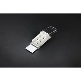Nest Cell Culture Chamber Slides, 8 well w/glass slide, White, 0.98 cm2, 0.2-0.6ml, 6/pk, 12/cs — NEST Cat. No. 230128