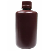 1000ml Narrow Mouth Round Storage Bottle, Amber Color, PP, Sterile, 5/pk, 50/cs — NEST Cat. No. 334203