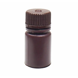15ml Narrow Mouth Round Storage Bottle, Amber Color, HDPE, Sterile, 20/pk, 400/cs — NEST Cat. No. 336301