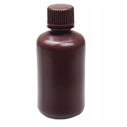 125ml Narrow Mouth Round Storage Bottle, Amber Color, PP, Sterile, 10/pk, 100/cs — NEST Cat. No. 339203