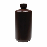 500ml Narrow Mouth Round Storage Bottle, Amber Color, PP, Sterile, 5/pk, 50/cs — NEST Cat. No. 341203