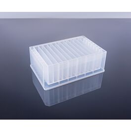 Reservoir microplates without caps, multi well, 12 channel, medium profile 44.5mm height, 22ml, Sterile, 10/pk, 50/cs — NEST Cat. No. 360262