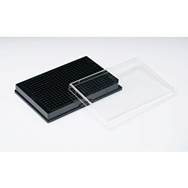 384 Well Cell Culture Plate, Black, Flat bottom, TC, Sterile, 1/pack, 100/cs — NEST Cat. No. 761301