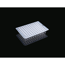 0.2ml 96 Well PCR Plate, No Skirt, Clear, H1 notch, 25/pk, 100/cs — NEST Cat. No. 402001