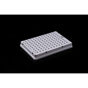 0.1 mL 96 Well PCR Plate, Full Skirt, White, H1 Notch, 5/bag, 25/pk, 100/cs — NEST Cat. No. 402511
