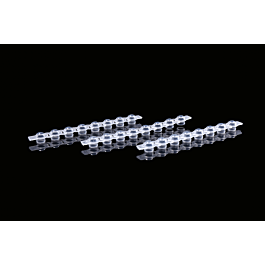Domed 8-strip Caps, Sterile, 125/pk, 1250/cs — NEST Cat. No. 406122