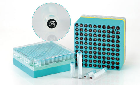 NEST® 2D Cryogenic Vials, Internal, Racked