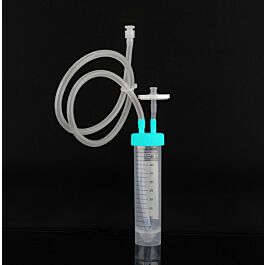 50mL Centrifuge Tube with Bi-directional Transfer Cap with Silicon Tube (1/8" ID 1/4" OD), Male Luer Lock Connector with Luer Cap, Vent Filter (0.22 μm Φ24mm), Sterile, 1/pk, 4/cs — NEST Cat. No. C60622-EFB050A