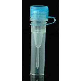 0.5ml Screw Cap Microcentrifuge Tube, Conical Bottom, Assorted Color Attached Hinged Cap with External Thread and Sealing Ring, Sterile, 50/Bag, 500/PK — NEST Cat. No. 633012-A-PK
