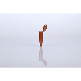 1.5ml Microcentrifuge Tube, Amber Color, Conical, Lock Cap, Sterile. 50/bag, 400/pk, 4000/case — NEST Cat. No. 615401