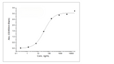 Immobilized Recombinant Mouse Frizzled-5 / FZD5 Protein (Fc Tag) (Cat: PKSM040491) at 2μg/mL (100μL/well) can bind pan-FZD antibody, Human IgG2, the EC<sub>50</sub> is 18-54 ng/mL.