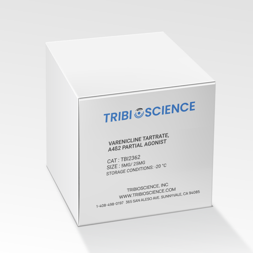 Varenicline tartrate, α4ß2 partial agonist