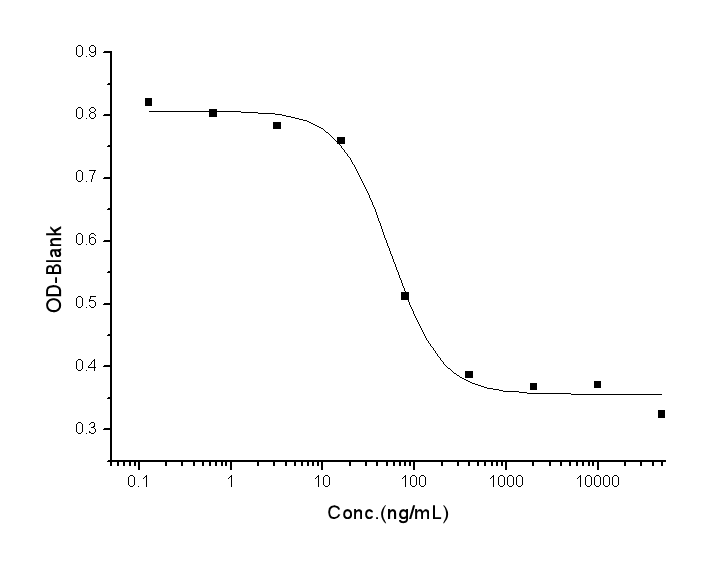 Measured by its ability to inhibit mIFNγ mediated protection of L929 cells infected with vesicular stomatitisvirus (VSV). The ED<sub>50</sub> for this effect is 40-200 ng/mL.