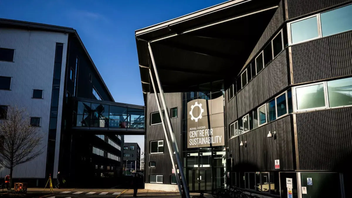 Royal Docks Centre for Sustainability at the University of East London, where ABMIUM is based