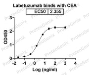 Labetuzumab Biosimilar - Anti-CEACAM5 mAb binds to CD66e Recombinant Protein in indirect ELISA Assay