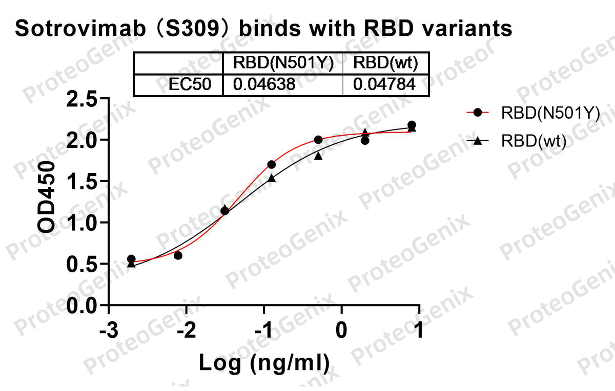 Sotrovimab Biosimilar - Anti-Spike glycoprotein mAb binds to RBD Domain in Indirect ELISA Assay
