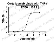 Certolizumab Biosimilar - Anti-TNF-Alpha mAb - Research Grade binds to Human TNFa Recombinant Protein in ELISA assay