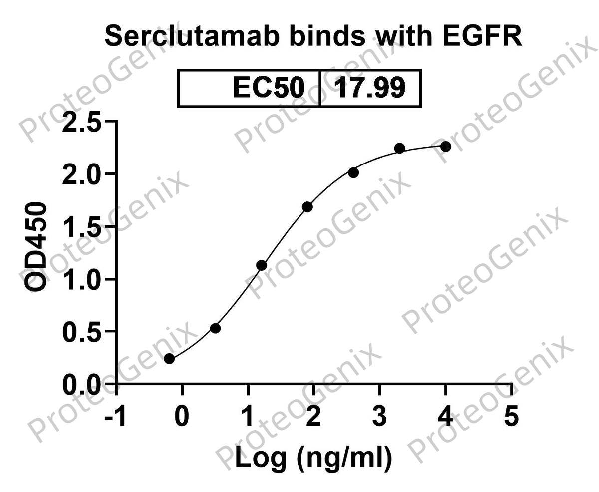 Serclutamab Biosimilar - Anti-EGFR mAb binds to EGFR protein - Epidermal Growth Factor proteins receptor(EGFR) in indirect ELISA Assay