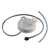 3L High Efficiency Erlenmeyer Flask Bi-directional Transfer Cap with Silicon Tube (50cm1/4" ID 3/8" OD), Male CPC Connector with Female Sealing Cap with, Vent Filter (0.22 μm Φ42mm), without Flask, Sterile, 1/pk, 4/cs — NEST Cat. No. C10223-FBC050B