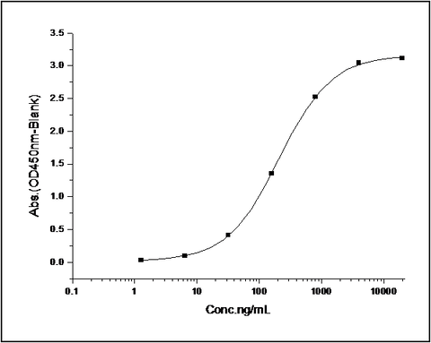 Measured by its binding ability in a functional ELISA. Immobilized human PTN (Cat: PKSH031708) at 10 μg/ml (100 μl/well) can bind rat SDC1-Fc (Cat: PKSR030216), The EC<sub>50</sub> of rat SDC1-Fc (Cat: PKSR030216) is 0.35-0.81 μg/ml.