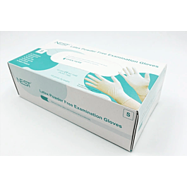 Latex examination gloves, powder free, extra large, 90/box,900/cs — NEST Cat. No. 901041