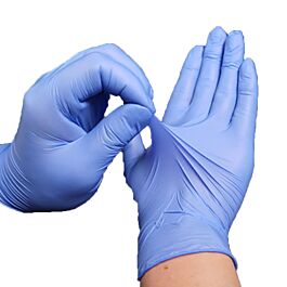 Nest Nitrile Examination Gloves, Blue, 3 mil, powder free, large, 100/pk, 1000/cs — NEST Cat. No. 902031