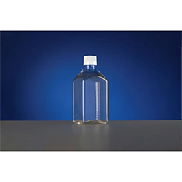 1000mL PETG Square Storage Bottles, Sterile, double bagged bulk packaging, 12/pk, 48/cs — NEST Cat. No. 334514