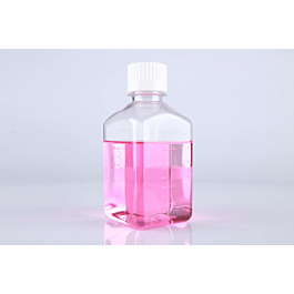 500mL PETG Square Storage Bottles, Sterile, double bagged bulk packaging, 20/pk, 80/cs — NEST Cat. No. 333514
