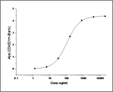 Immobilized mouse PVR-His (Cat: PKSM040773) at 10 μg/ml (100 μl/well) can bind mouse TIGIT-Fc, The EC<sub>50</sub> of mouse TIGIT-Fc is 0.25-0.55 μg/ml.